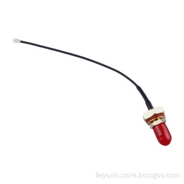 SMA Female to Hirose, 1.13mm Black Cable, L=100mmNew